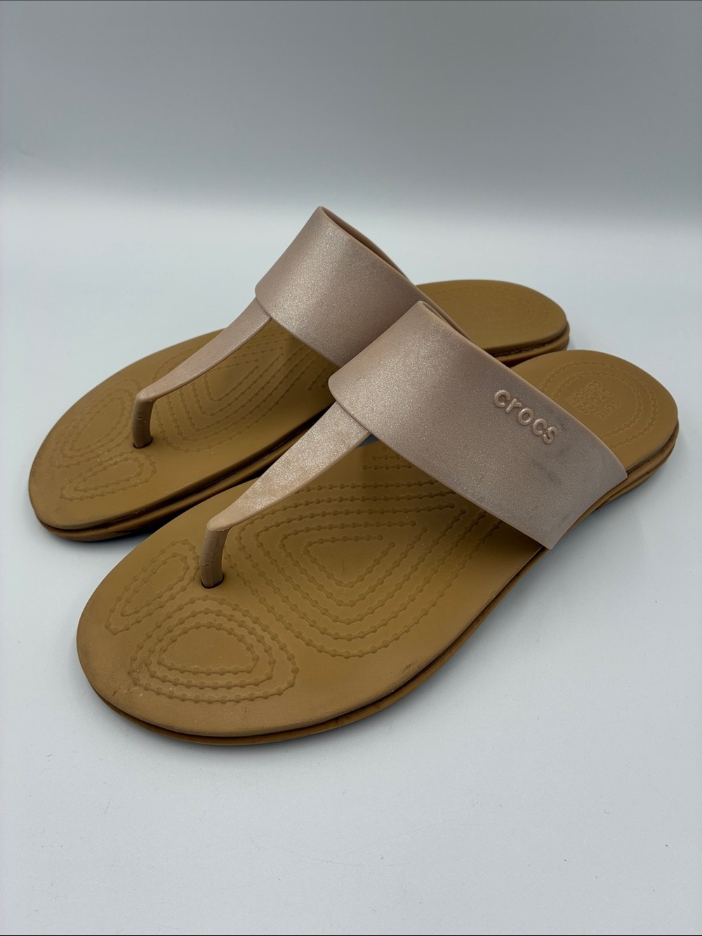 CROCS Women’s Taupe Tulum Sandals Women’s size 7